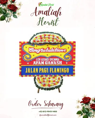 Bunga Papan Congratulation di Pandan Sari